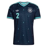 Camiseta Alemania Antonio Rudiger #2 Segunda Equipación Replica Mundial 2026 mangas cortas